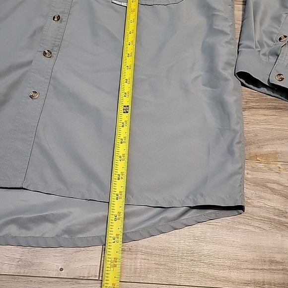 Drake Waterfowl Shirt  Mens Med Gray Wingshooter Performance Long‎ Sleeve Vented - Picture 9 of 9